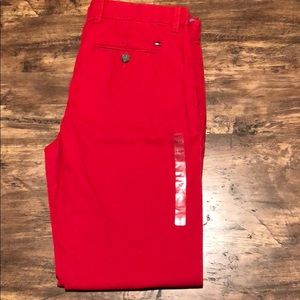 Men’s red Tommy Hilfiger pants